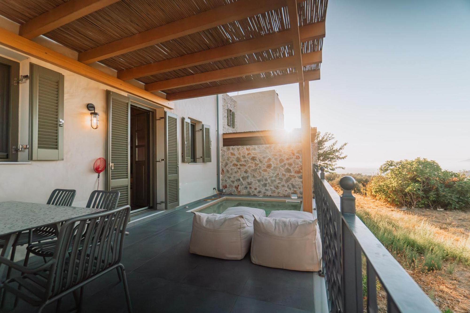 Villa Rosa - Luxury Villas With Panoramic Views Lagoudi Zia ภายนอก รูปภาพ