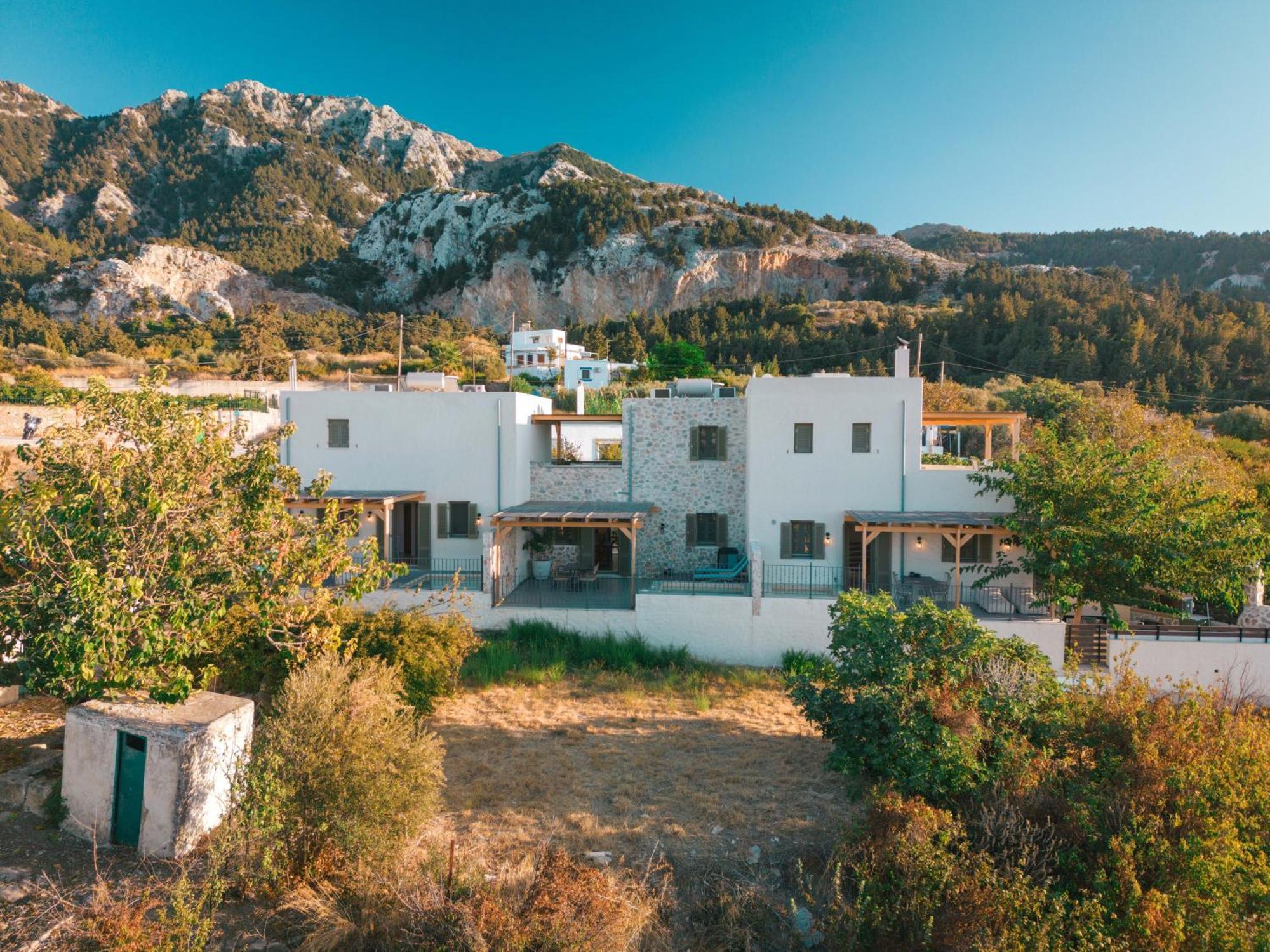 Villa Rosa - Luxury Villas With Panoramic Views Lagoudi Zia ภายนอก รูปภาพ